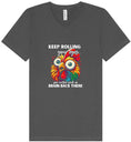 Load image into Gallery viewer, Chicken Brain Unisex V-Neck Shirt
