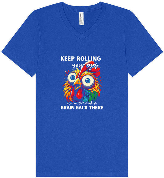 Chicken Brain Unisex V-Neck Shirt