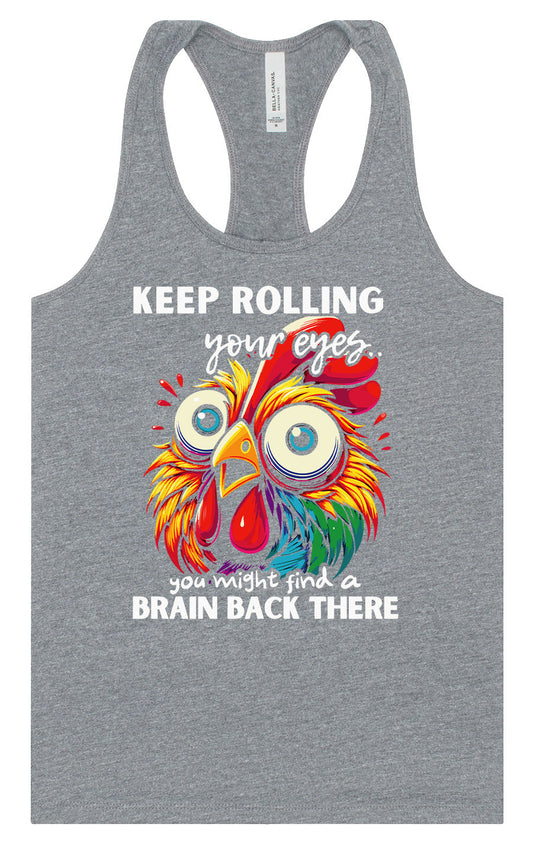 Chicken Brain Women's Racerback Tank
