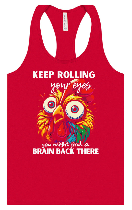 Chicken Brain Women's Racerback Tank