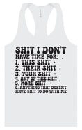 Load image into Gallery viewer, I Don't Have Time Women's Racerback Tank
