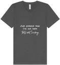 Load image into Gallery viewer, Just Pretend I'm Not Here Unisex V-Neck Shirt
