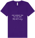 Load image into Gallery viewer, Just Pretend I'm Not Here Unisex V-Neck Shirt
