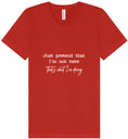 Load image into Gallery viewer, Just Pretend I'm Not Here Unisex V-Neck Shirt
