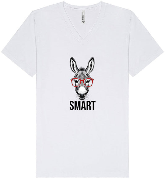 Smart Donkey Unisex V-Neck Shirt