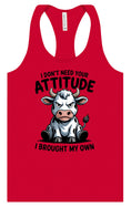 Load image into Gallery viewer, Don't Need Your Attitude Women's Racerback Tank
