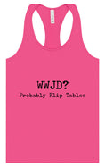 Load image into Gallery viewer, WWJD? Women's Racerback Tank
