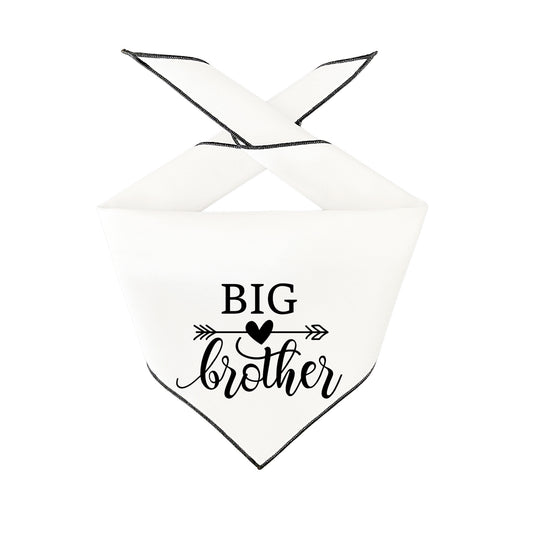 Big Brother White Dog Bandana  |  Pregnancy, Birth, Adoption, New Puppy, Baby Announcement - Southlake Paws