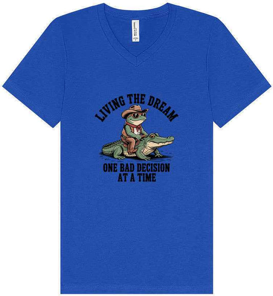 One Bad Decision Unisex V-Neck Shirt