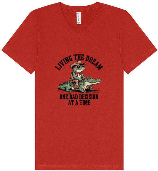 One Bad Decision Unisex V-Neck Shirt