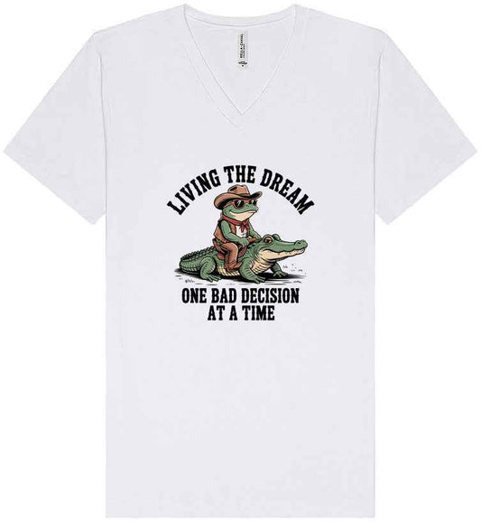 One Bad Decision Unisex V-Neck Shirt