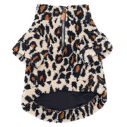 Leopard Sherpa 1/4 Zip Pullover