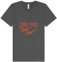 Load image into Gallery viewer, Cool Your Jets Unisex V-Neck Shirt
