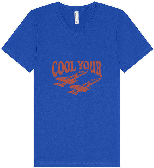 Cool Your Jets Unisex V-Neck Shirt