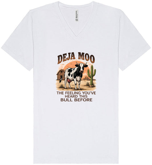 Deja Moo Unisex V-Neck Shirt