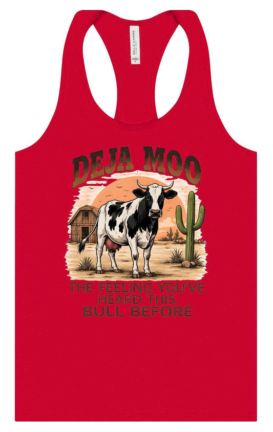 Deja Moo Women's Racerback Tank