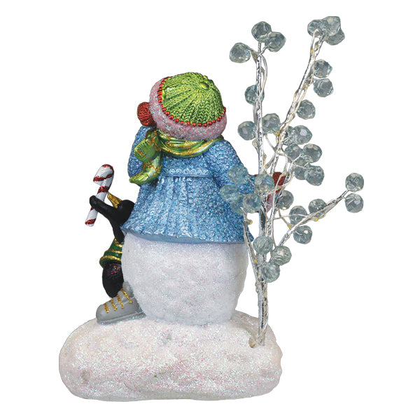 Snowgal And Penguin Lighted Figurine - Southlake Paws