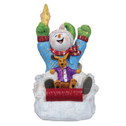 Star Powered Snow Boy Lighted Figurine