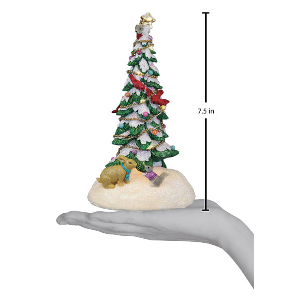 Critter Tree Lighted Figurine - Southlake Paws
