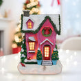 Load image into Gallery viewer, Holiday House Lighted Figurine - Southlake Paws
