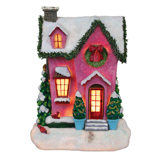 Holiday House Lighted Figurine - Southlake Paws