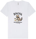 Load image into Gallery viewer, Baking Because Murder is Wrong Unisex V-Neck Shirt
