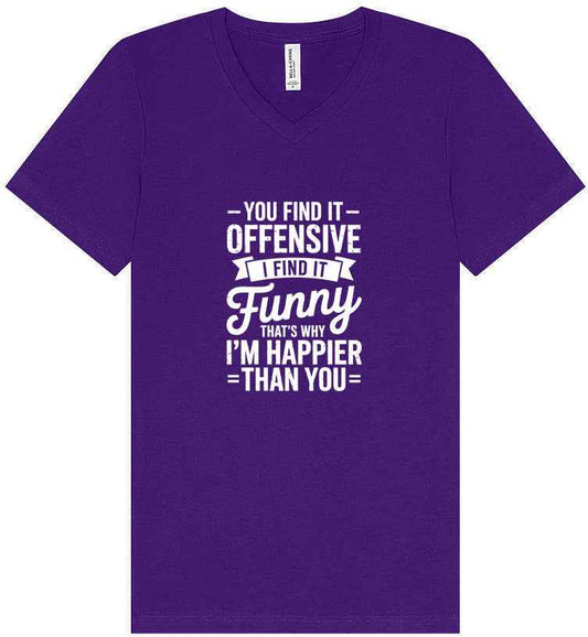 You Find It Offensive Unisex V-Neck Shirt