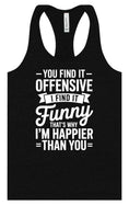 Load image into Gallery viewer, You Find It Offensive Women's Racerback Tank
