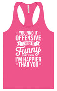 Load image into Gallery viewer, You Find It Offensive Women's Racerback Tank
