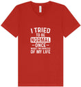 Load image into Gallery viewer, Tried to Be Normal Unisex V-Neck Shirt
