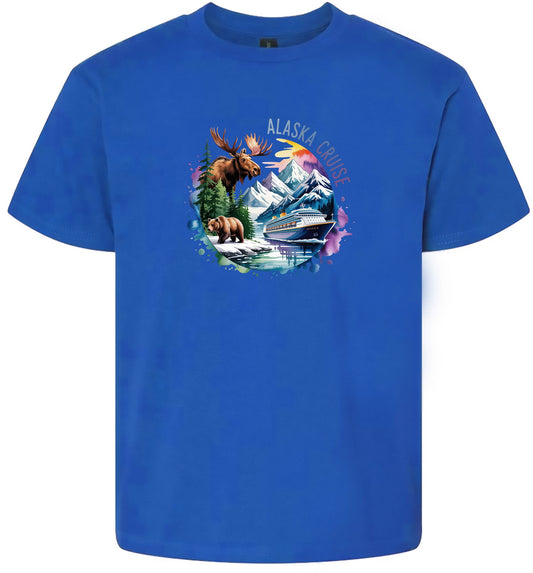 Alaska Cruise Children's Gildan Soft Shirt