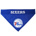 Load image into Gallery viewer, Philadelphia 76ers - Home and Away Reversible Dog Bandana - NBA Game Day Pet Apparel

