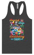 Load image into Gallery viewer, Board the Ship Birthday Trip Women's Racerback Tank
