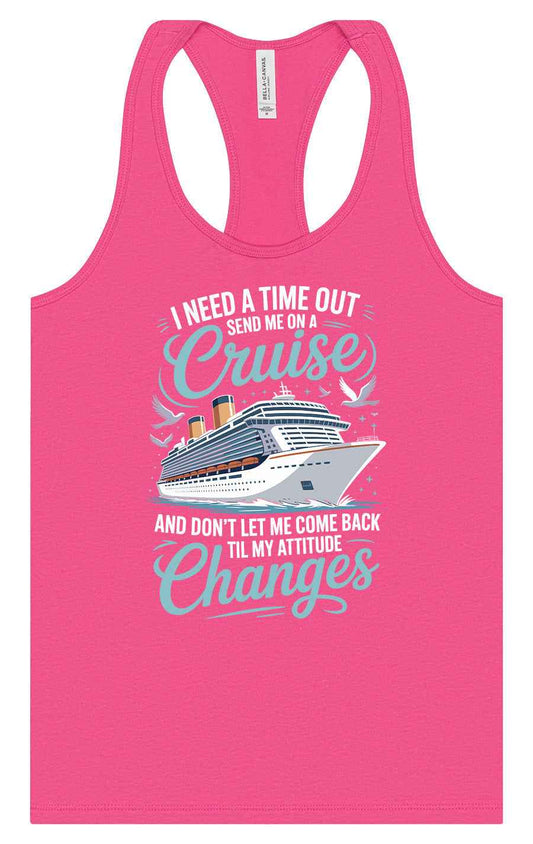 Send Me On A Cruise Women's Racerback Tank