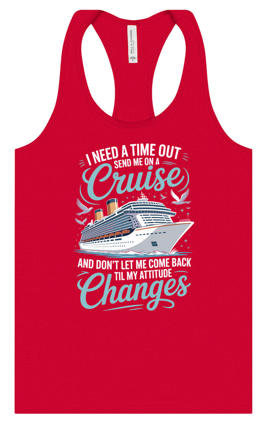 Send Me On A Cruise Women's Racerback Tank