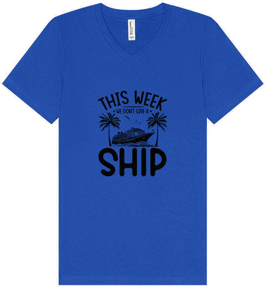 We Don't Give a Ship Unisex V-Neck Shirt