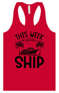 Load image into Gallery viewer, We Don't Give a Ship Women's Racerback Tank
