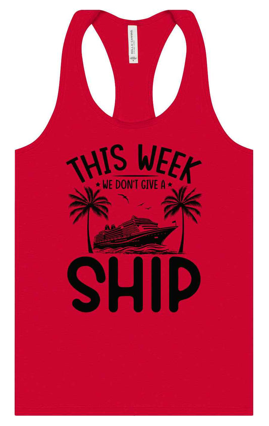 We Don't Give a Ship Women's Racerback Tank