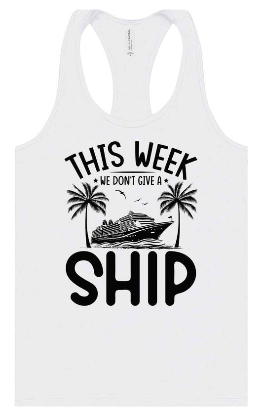 We Don't Give a Ship Women's Racerback Tank