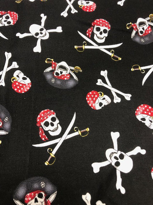Halloween Bandana | Halloween Dog Bandana Jolly Roger Skull  | Pirate | Sailing | Boat - Southlake Paws