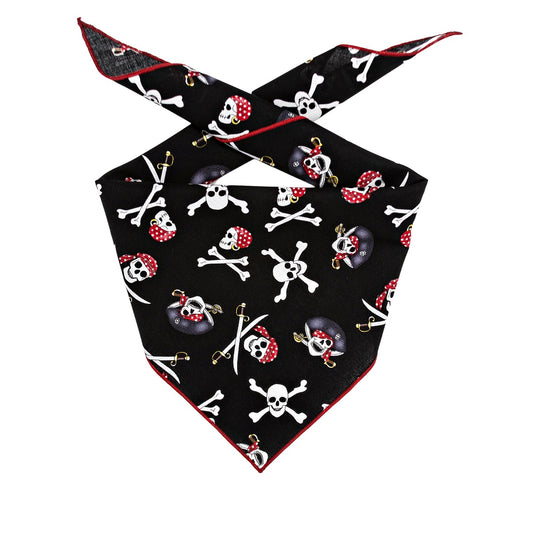 Halloween Bandana | Halloween Dog Bandana Jolly Roger Skull  | Pirate | Sailing | Boat - Southlake Paws