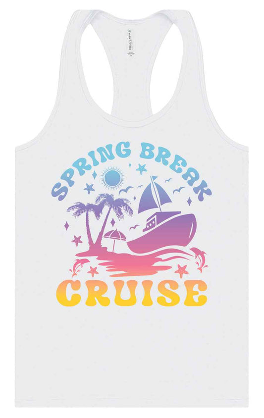 Spring Break Cruise Women's Racerback Tank
