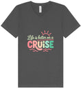 Load image into Gallery viewer, Life is Better on a Cruise Unisex V-Neck Shirt
