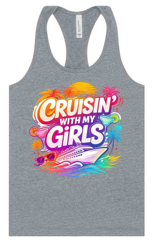 Cruisin' with My Girls Women's Racerback Tank