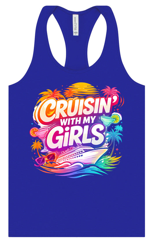 Cruisin' with My Girls Women's Racerback Tank