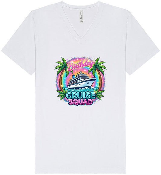 Birthday Cruise Squad Unisex V-Neck Shirt