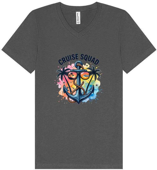 Anchored Cruise Squad Unisex V-Neck Shirt