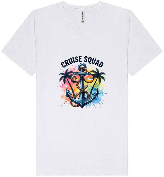 Anchored Cruise Squad Unisex V-Neck Shirt