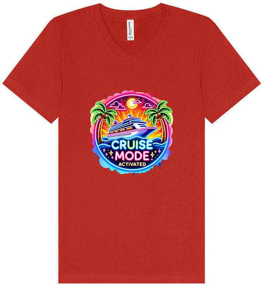 Cruise Mode Activated Unisex V-Neck Shirt