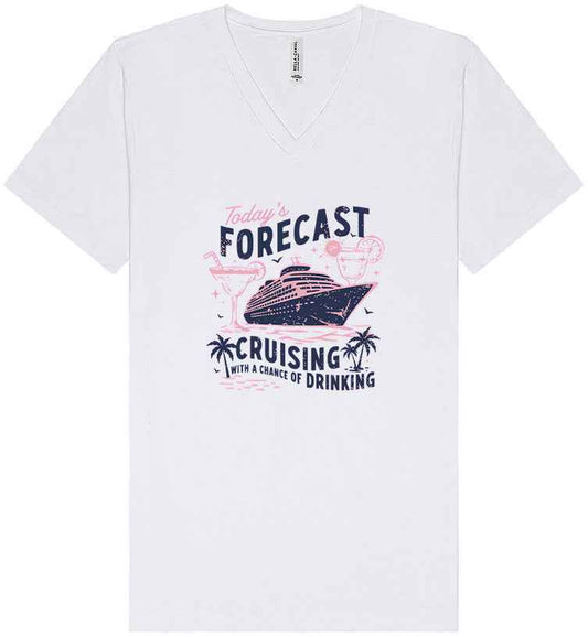 Cruising with a Chance of Drinking Unisex V-Neck Shirt